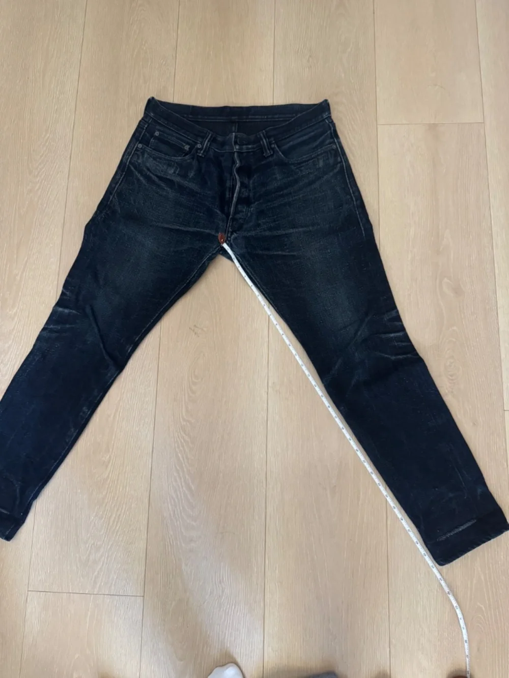 Pure Blue Japan Indigo Black Selvedge Denim Jeans Size 36 Japan, US ~ 34